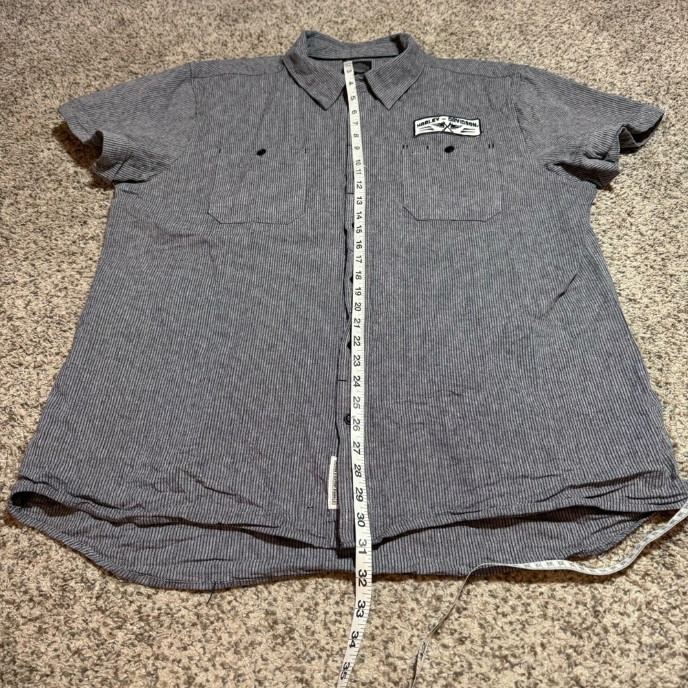 Harley-Davidson Black Label Pinstripe Mechanic Style Shirt- 2XL - Picture 7 of 8